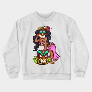 Tiki Woman Crewneck Sweatshirt